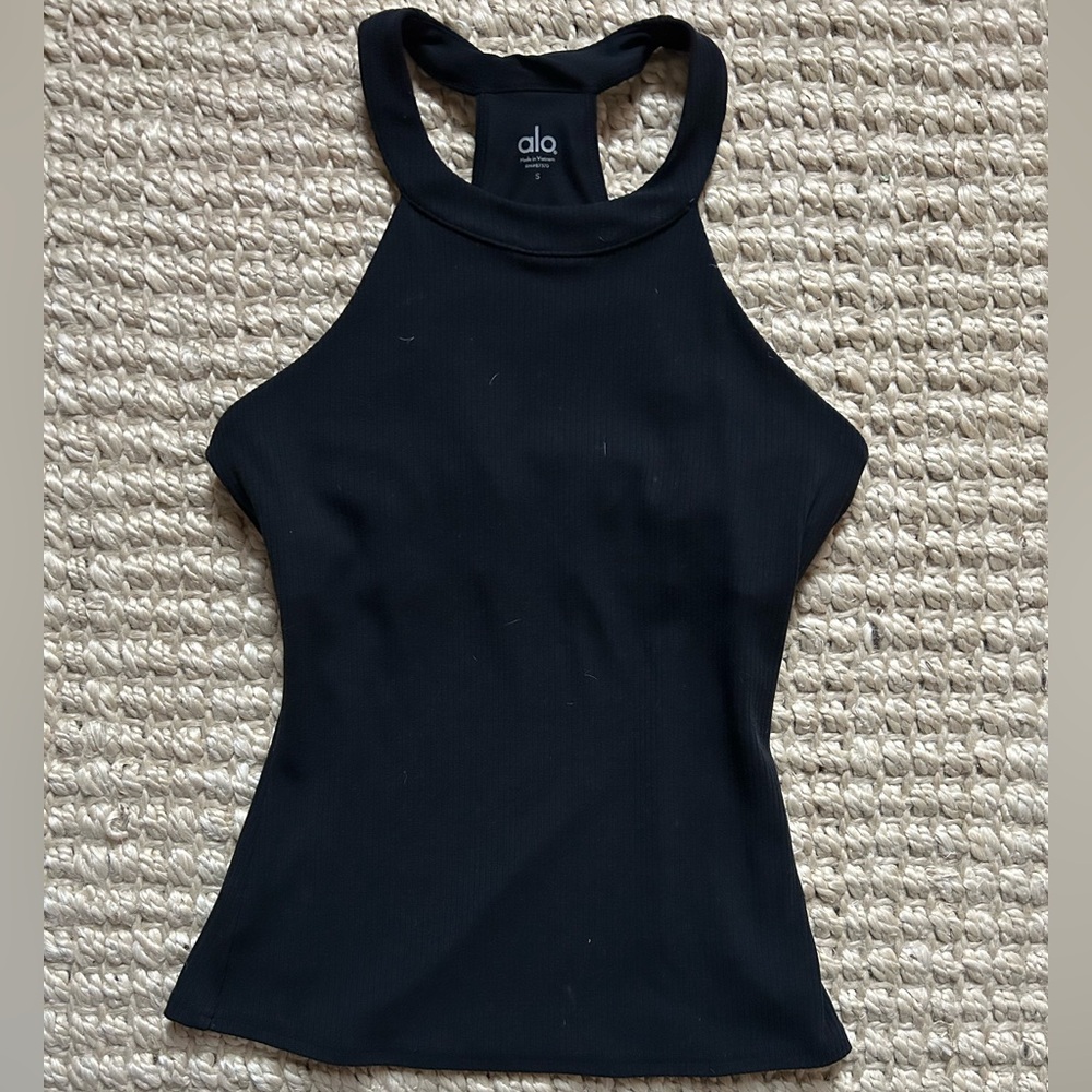 Alo Yoga High Neck Ribbed Insight Tank